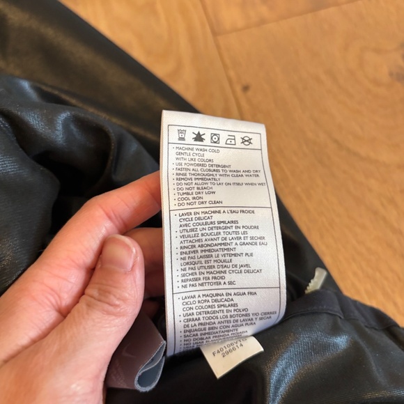 Nike Black Shiny / Matte Reversible Zip Up Jacket Women's Size XL - Picture 7 of 12